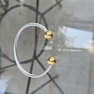 Elegant Silver and Gold Women's Bracelet